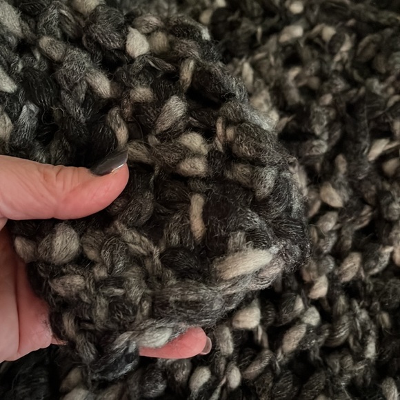 Sundance grey chunky wool blend sweater size M - Picture 4 of 5